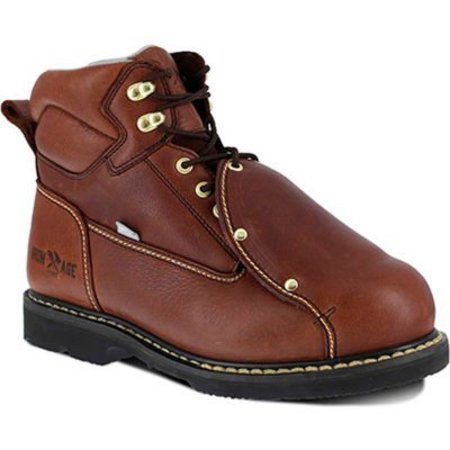 WARSON BRANDS. Iron Age IA5017 Groundbreaker 6in External Met Guard Work Boot, Steel Toe, Men's Sz 10 M Wide, Brown IA5017-M-10